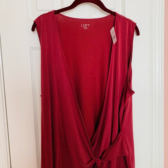 NWT LOFT wrap top - Picture 2 of 3